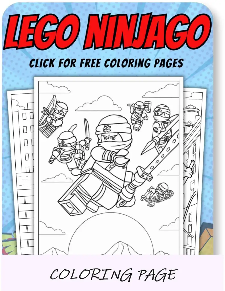 Pagina da colorare Lego Ninjago per supereroi