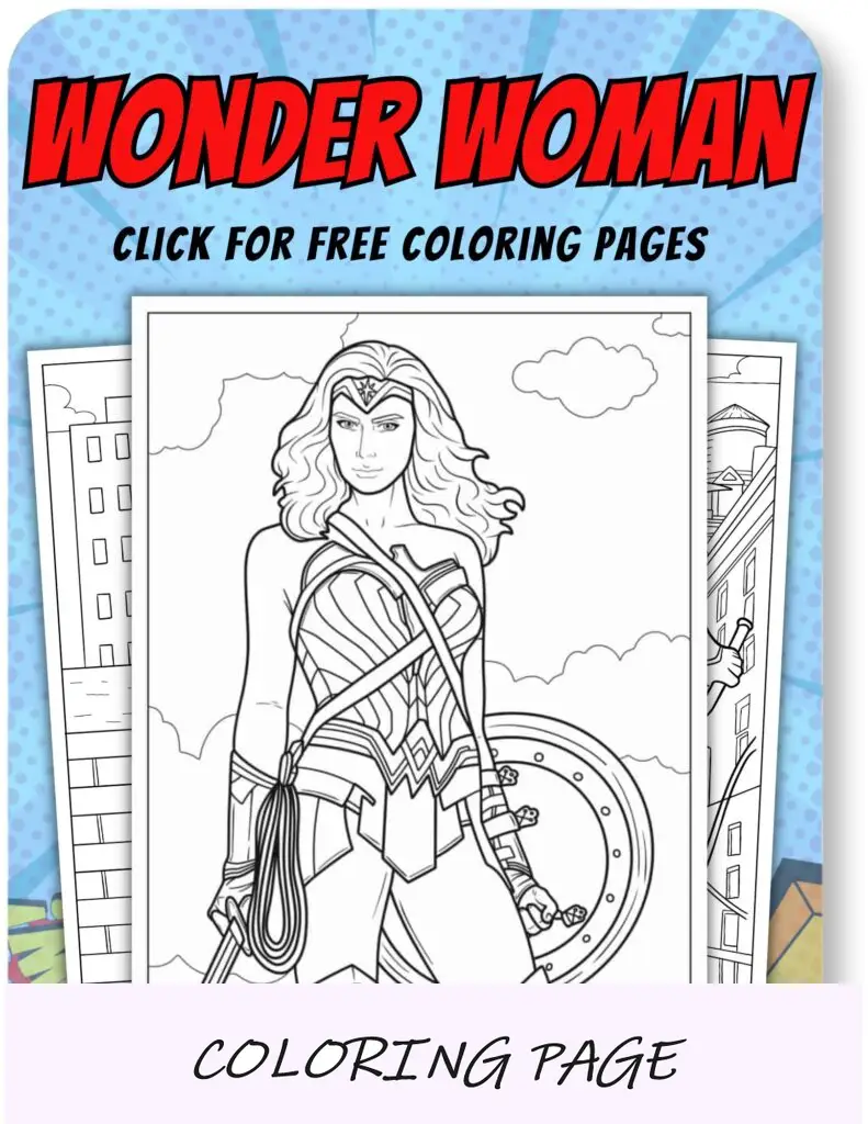 Wonder Woman Disegni da colorare per supereroi