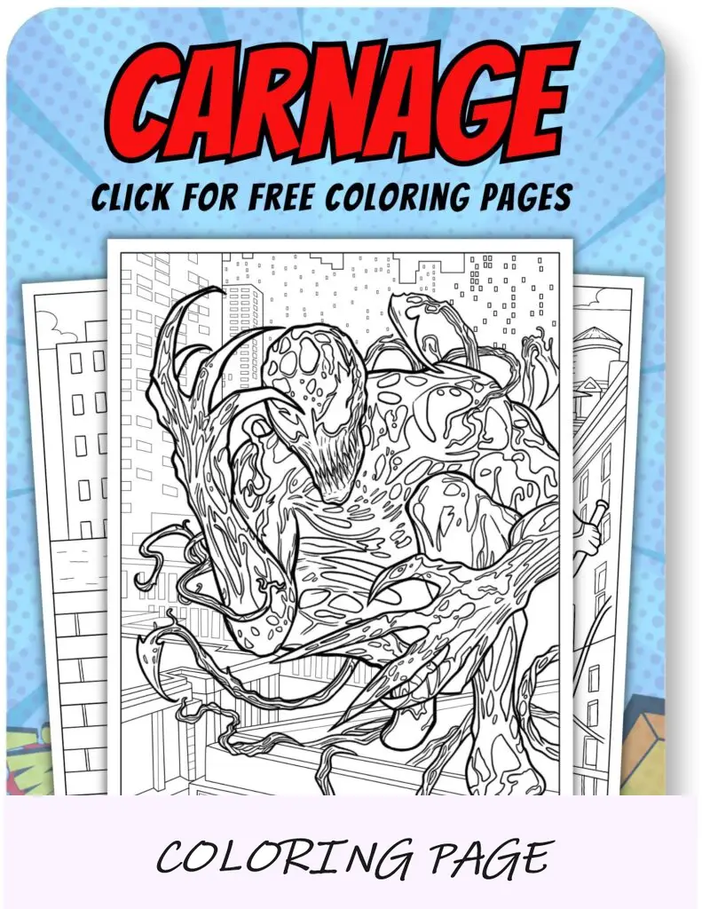 Carnage Disegni da colorare per supereroi