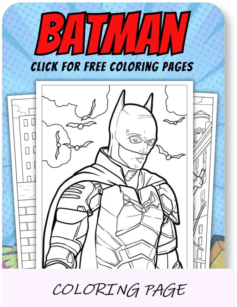 Batman Disegni da colorare per supereroi