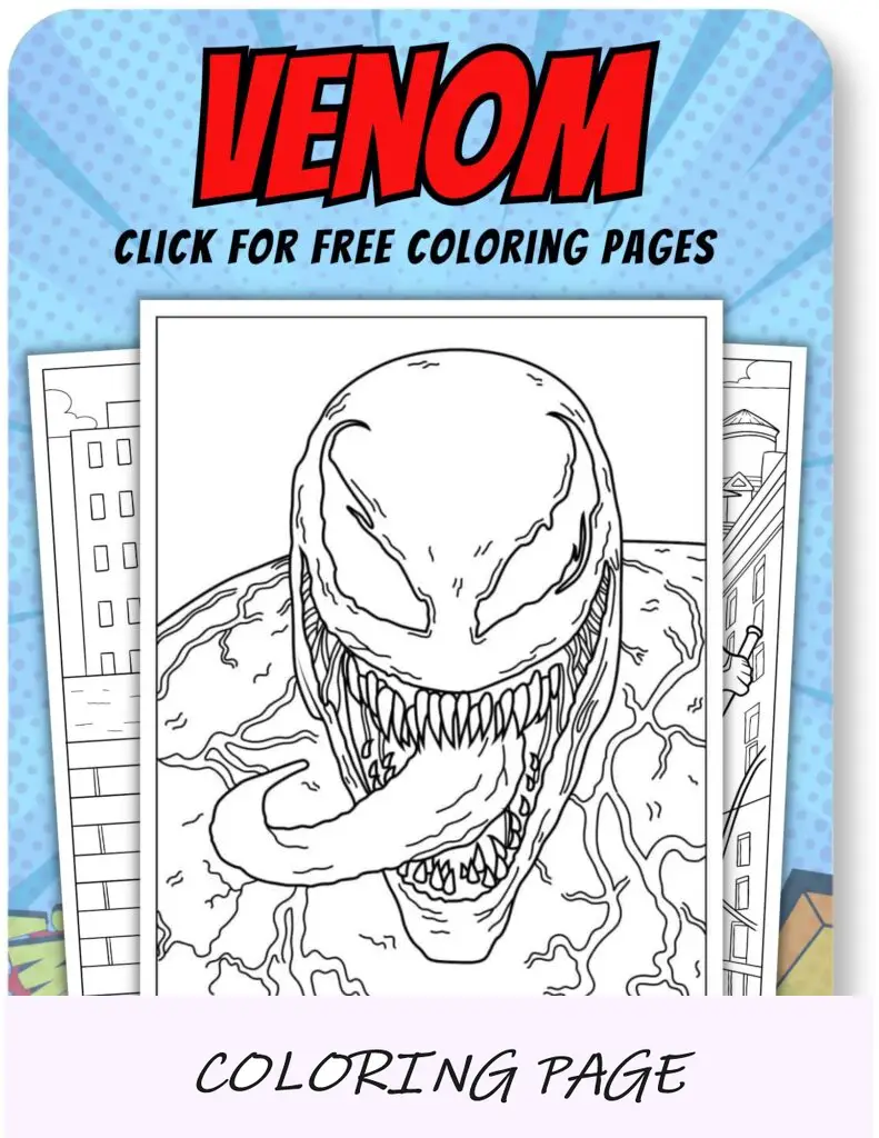 Disegni da colorare di Venom per supereroi