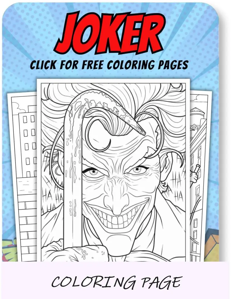 Joker Disegni da colorare per supereroi