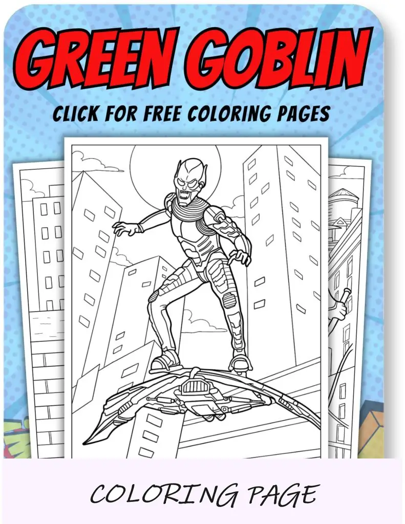 Disegni da colorare Green Goblin per supereroi