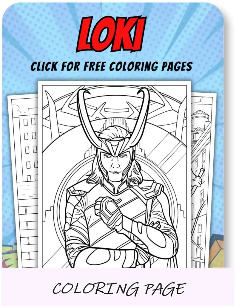 Loki Disegni da colorare per supereroi