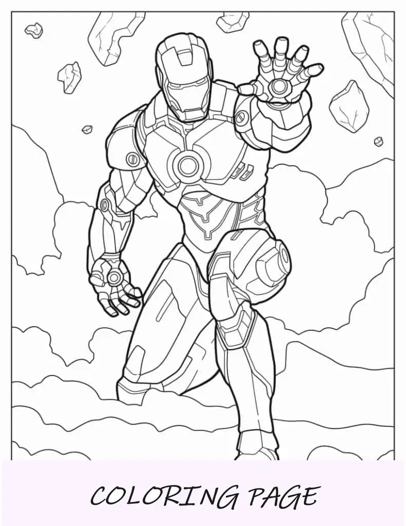 Iron Man nel mezzo di una lotta