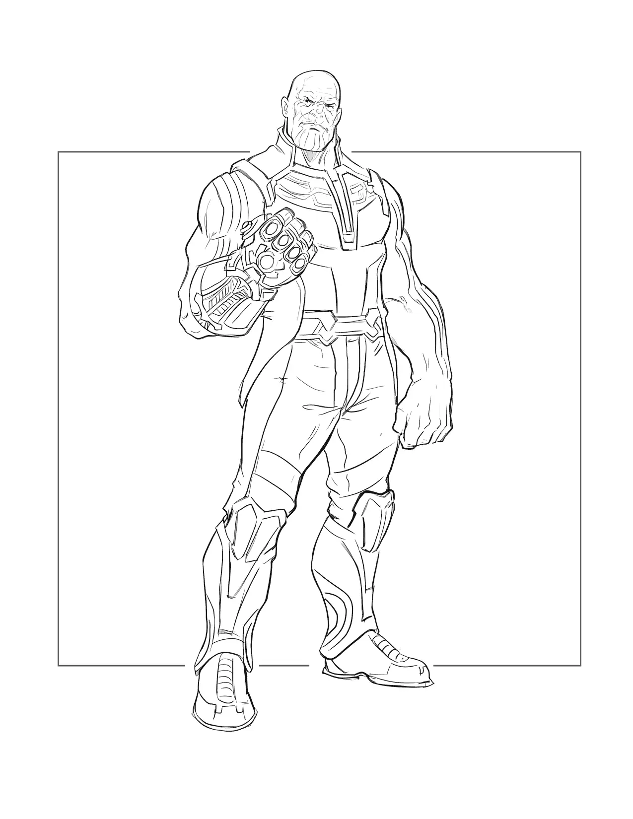 Thanos Coloring Page