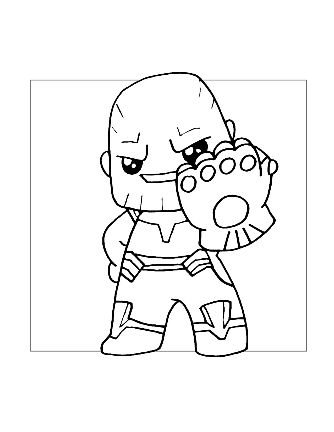 Little Thanos Coloring Page