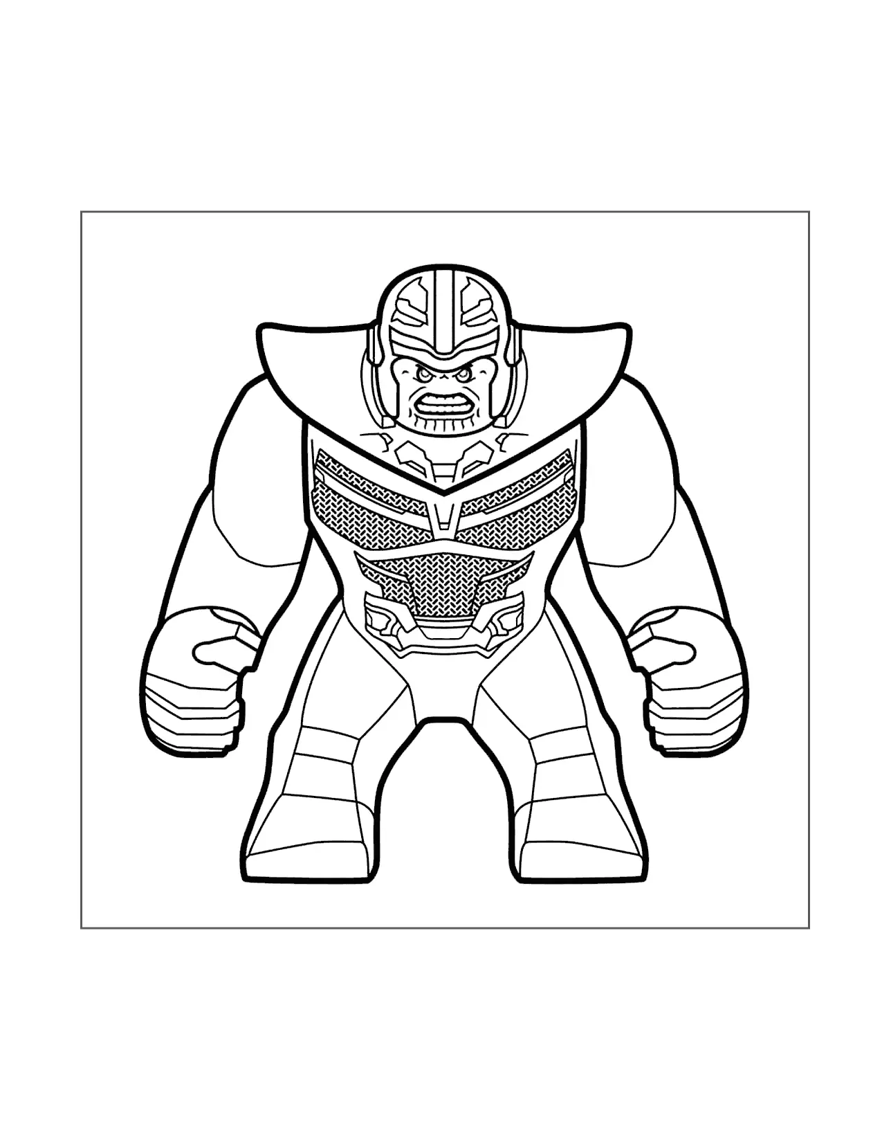 Lego Thanos Coloring Page