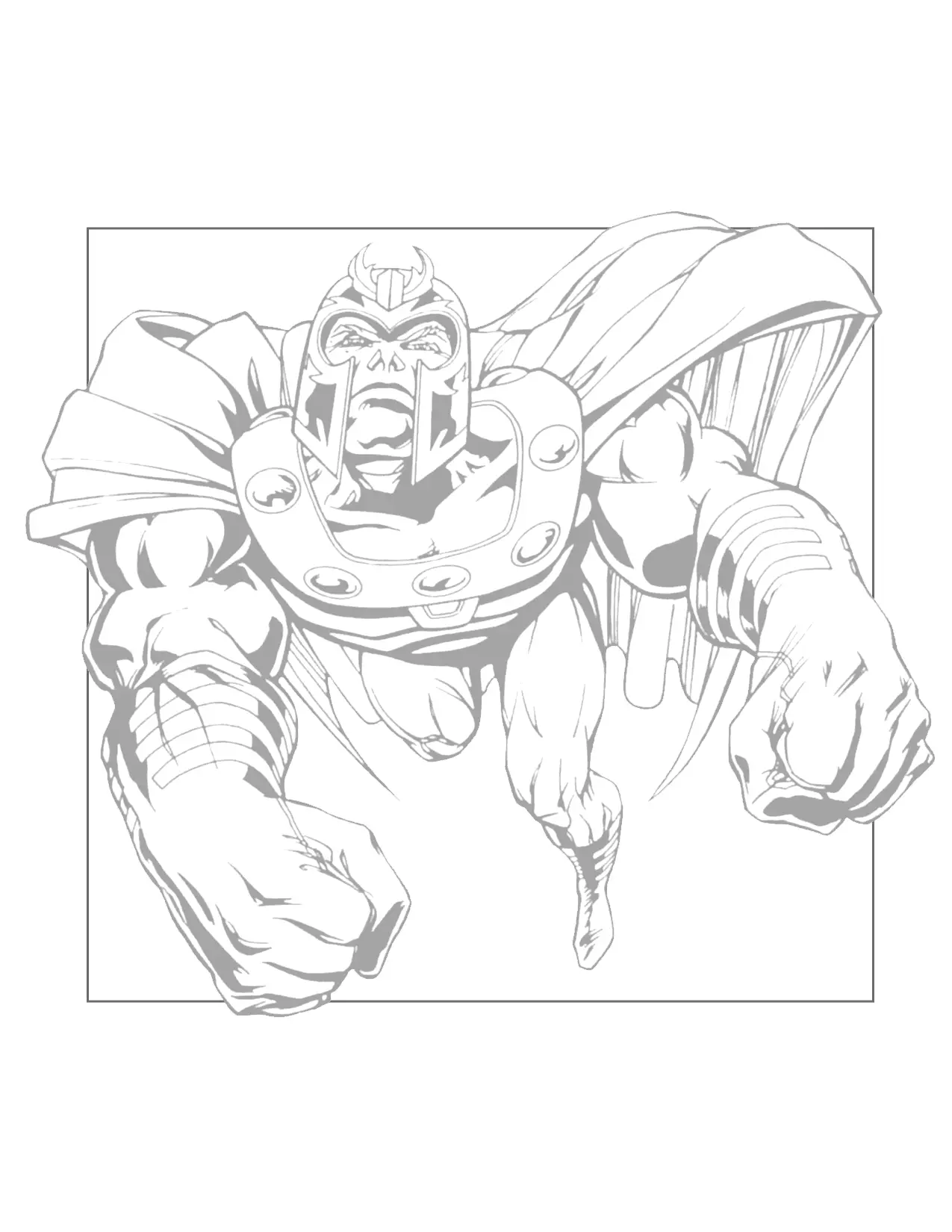 Thanos Flying Traceable Coloring Page