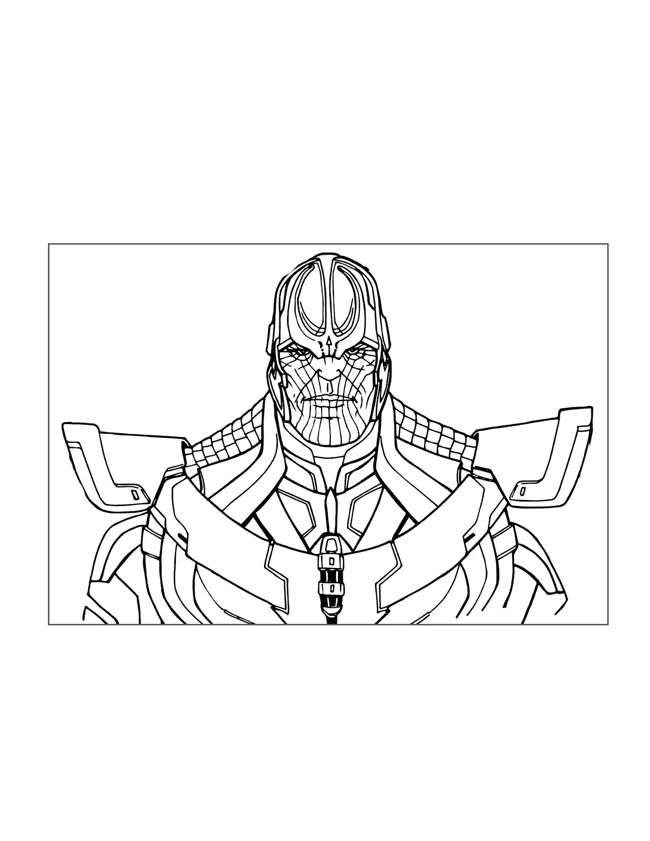 Thanos Dark Lord Coloring Page
