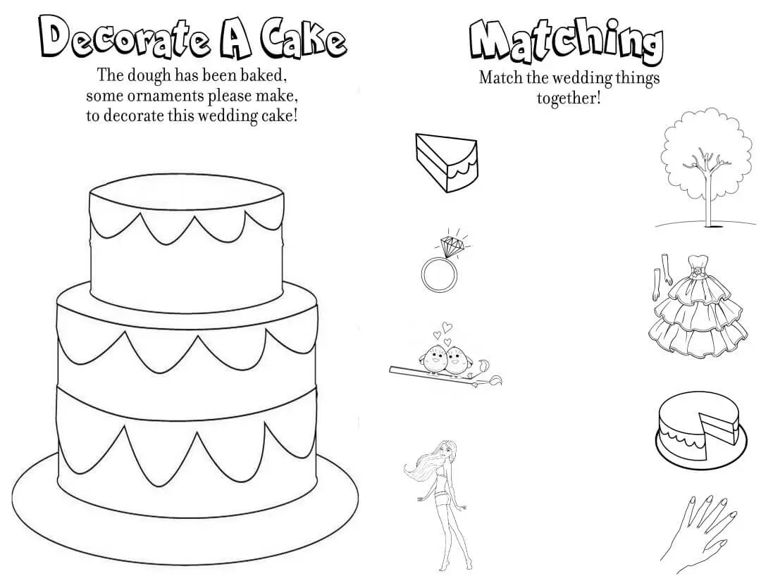 Fun Wedding Activity Sheet