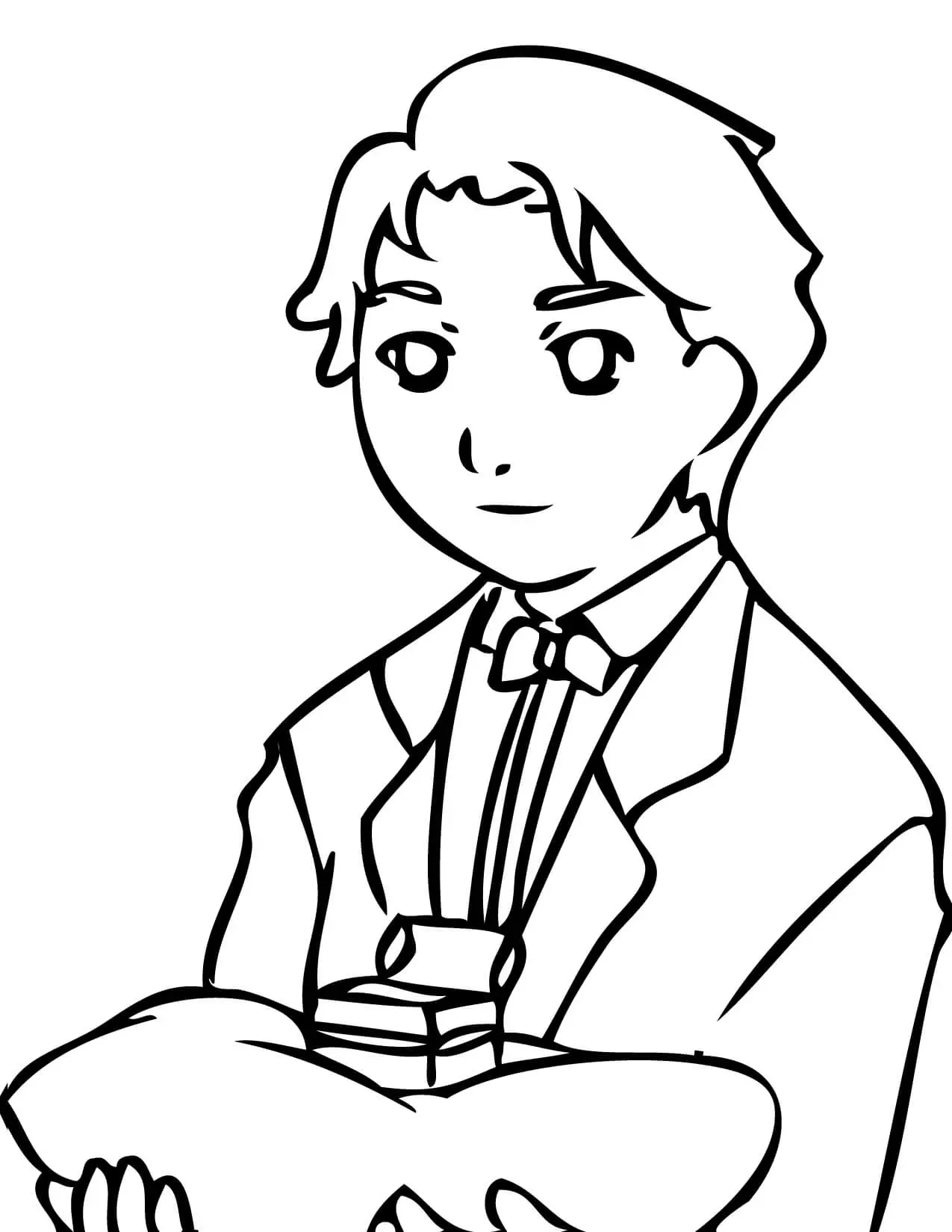 Ring Bearer At Wedding Coloring Page