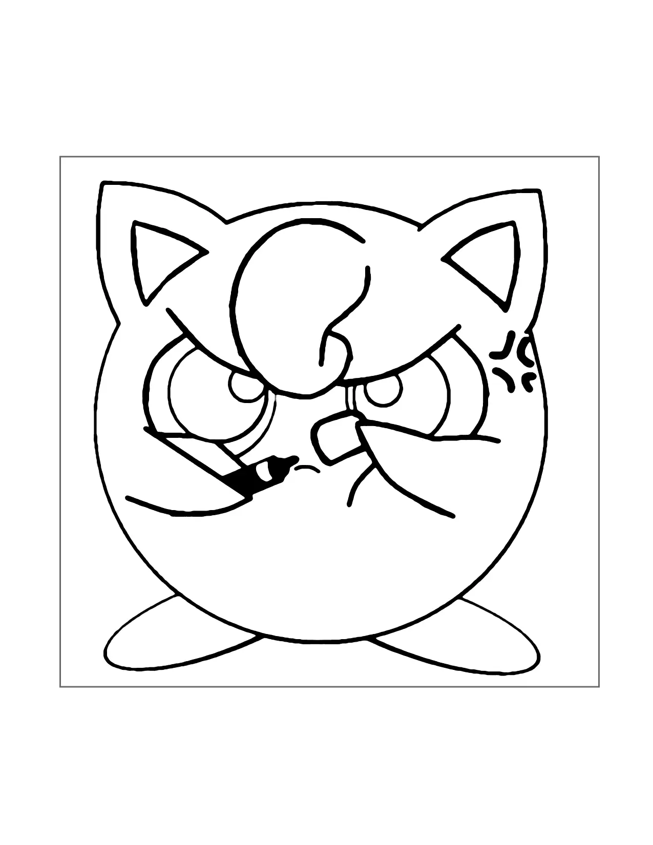 Jigglypuff Uncaps Its Marker Coloring Page