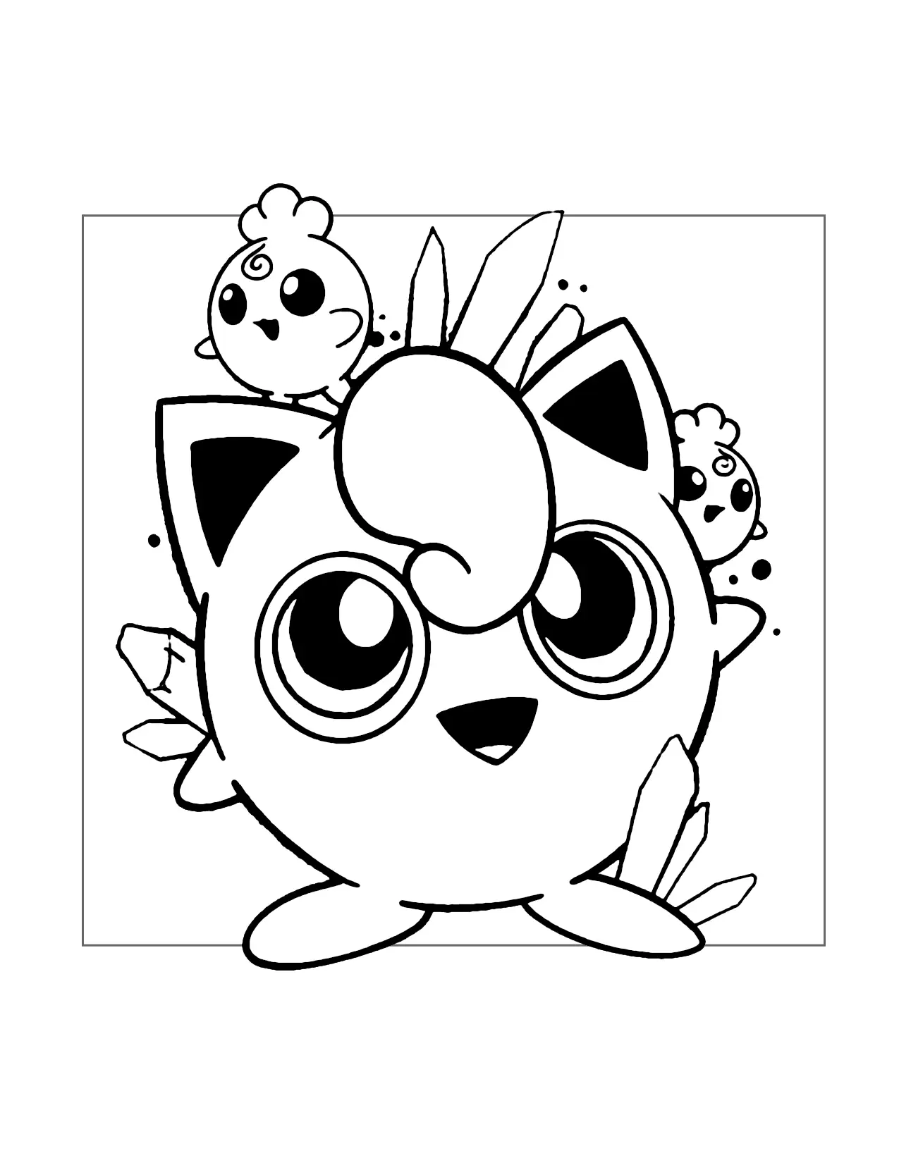 Igglypuff And Jigglypuff Coloring Page