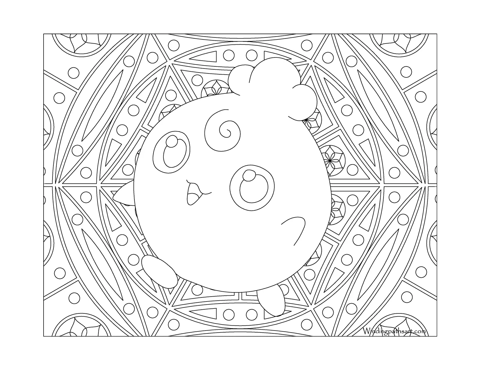 Igglybuff Coloring Page