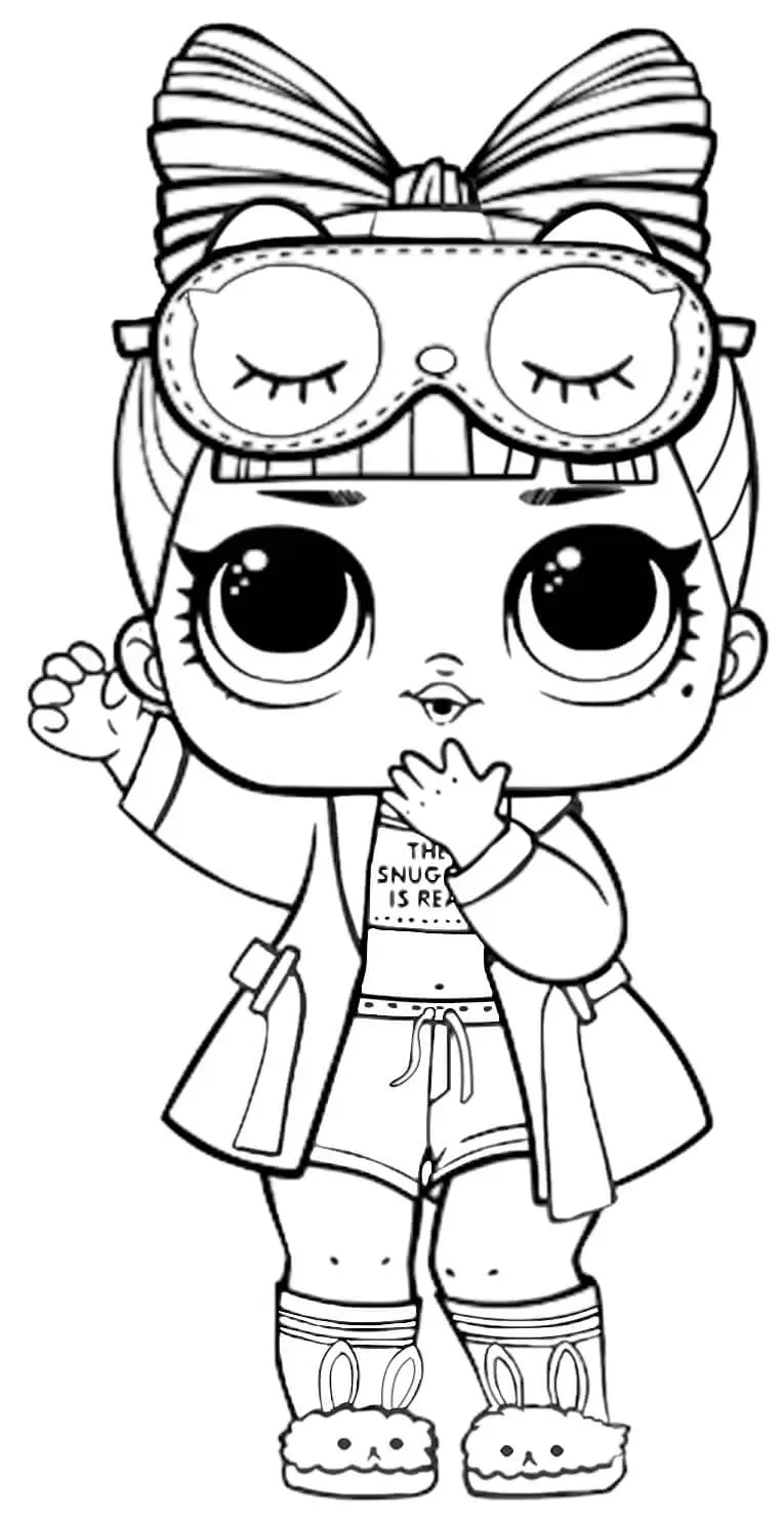 Line Dancer Lol Dolls Coloring Page