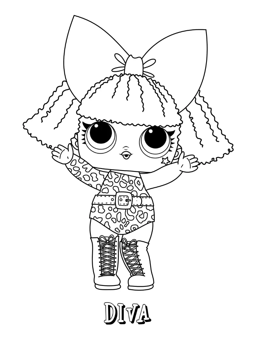 Diva Lol Dolls Coloring Pages