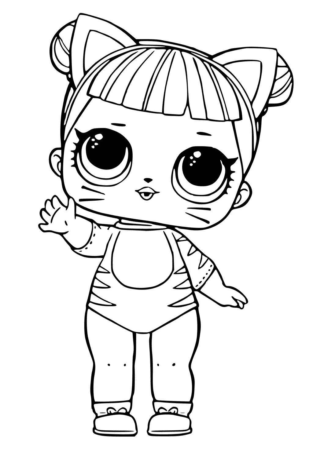 Baby Cat Lol Dolls Coloring Pages
