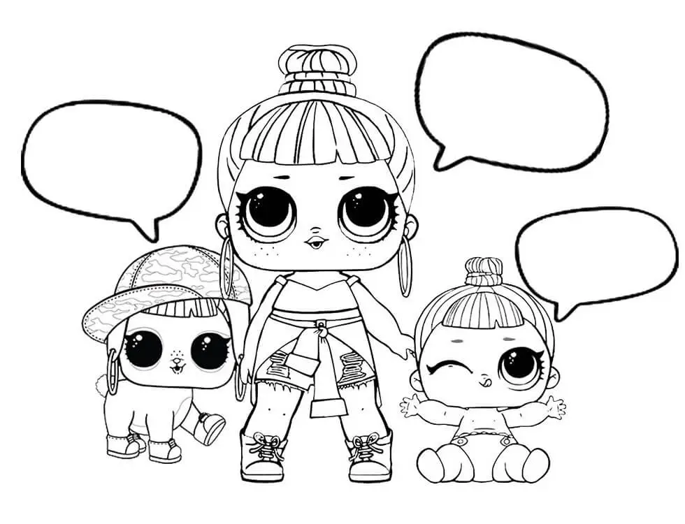 Lol Surprise Doll Coloring Page