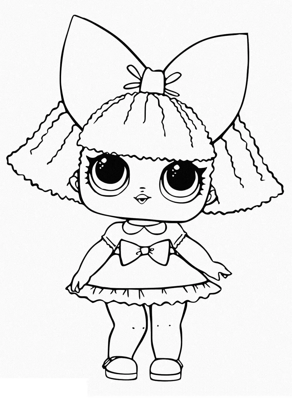 Lol Doll Baby Lil Wave Coloring Page