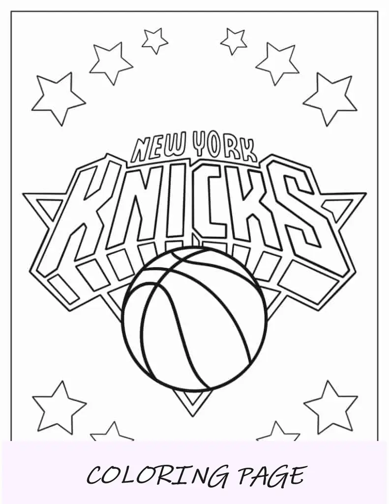 Logotipo de los New York Knicks para colorear