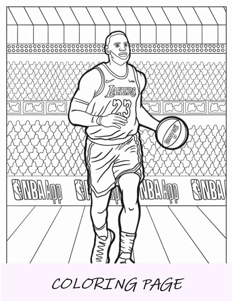 LeBron James jugando en la cancha