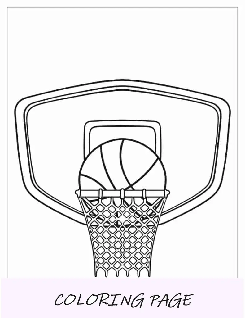 Tablero de baloncesto con aro