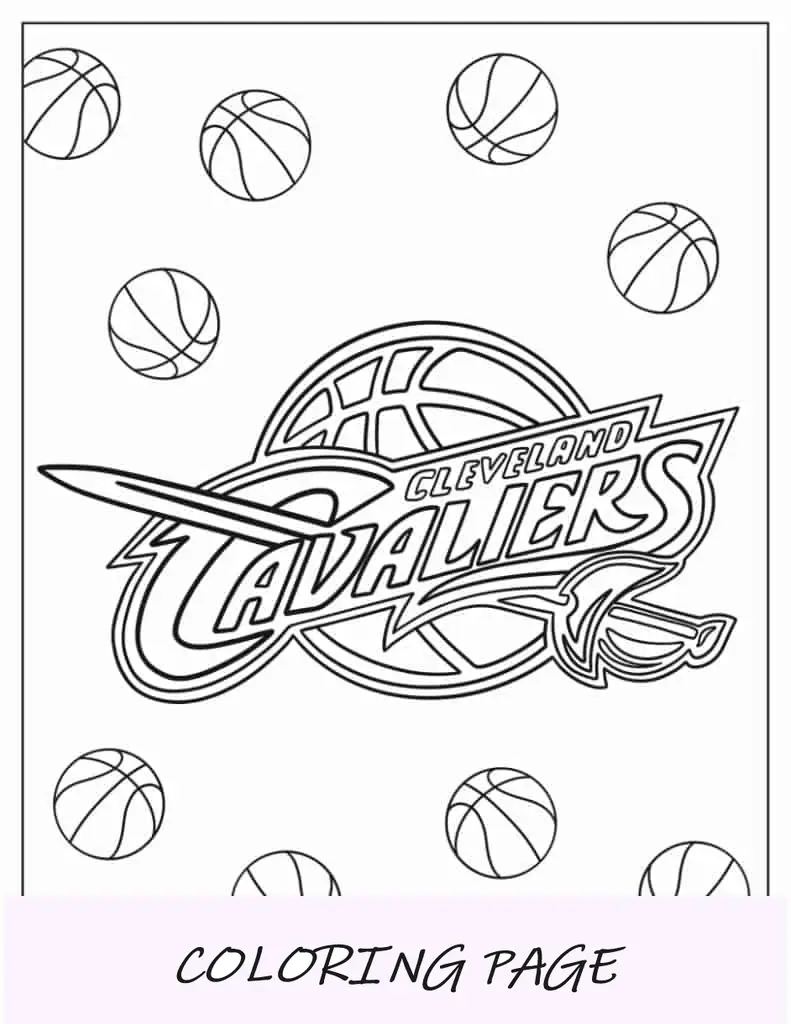 Logotipo de los Cleveland Cavaliers para colorear