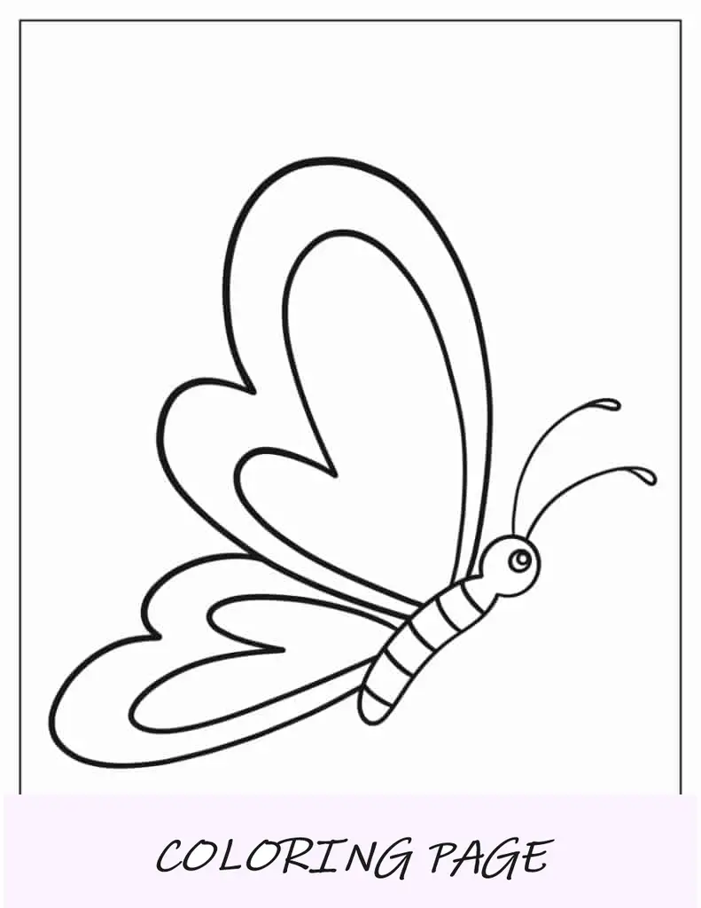 Mariposa Kawaii Con Alas En Forma De Corazón