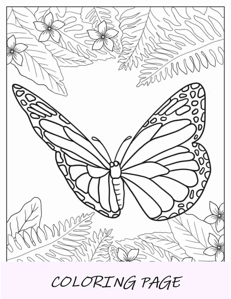 Mariposa realista en la naturaleza