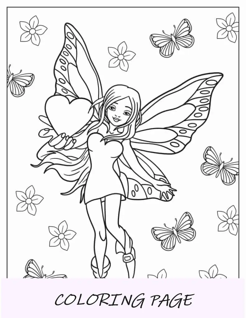 Hada Kawaii Con Alas De Mariposa
