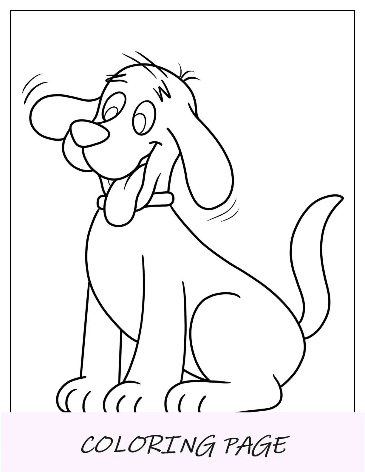 Clifford feliz com orelhas caídas