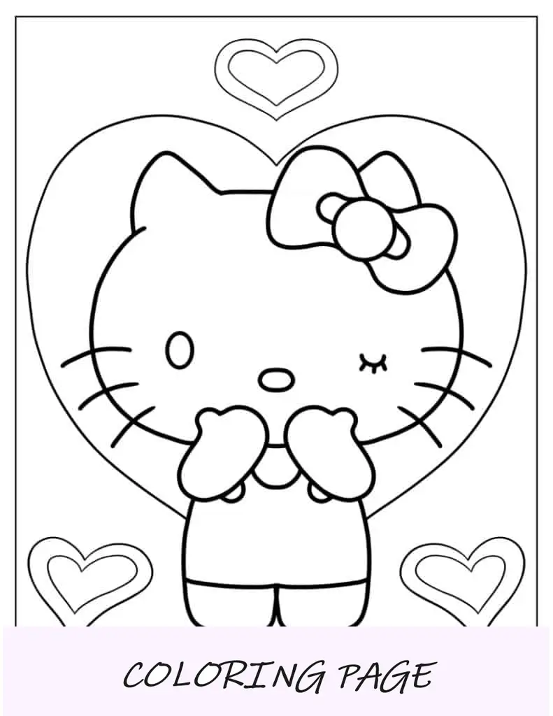 Olá Kitty Beijo Voador