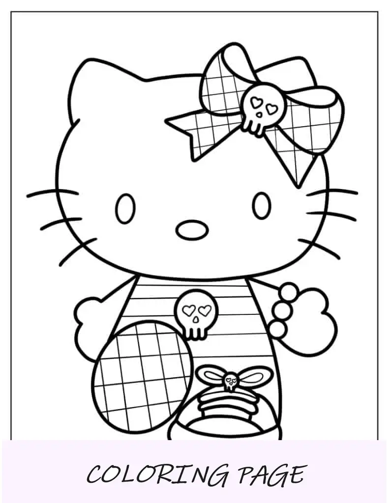 Gótico Punk Olá Kitty