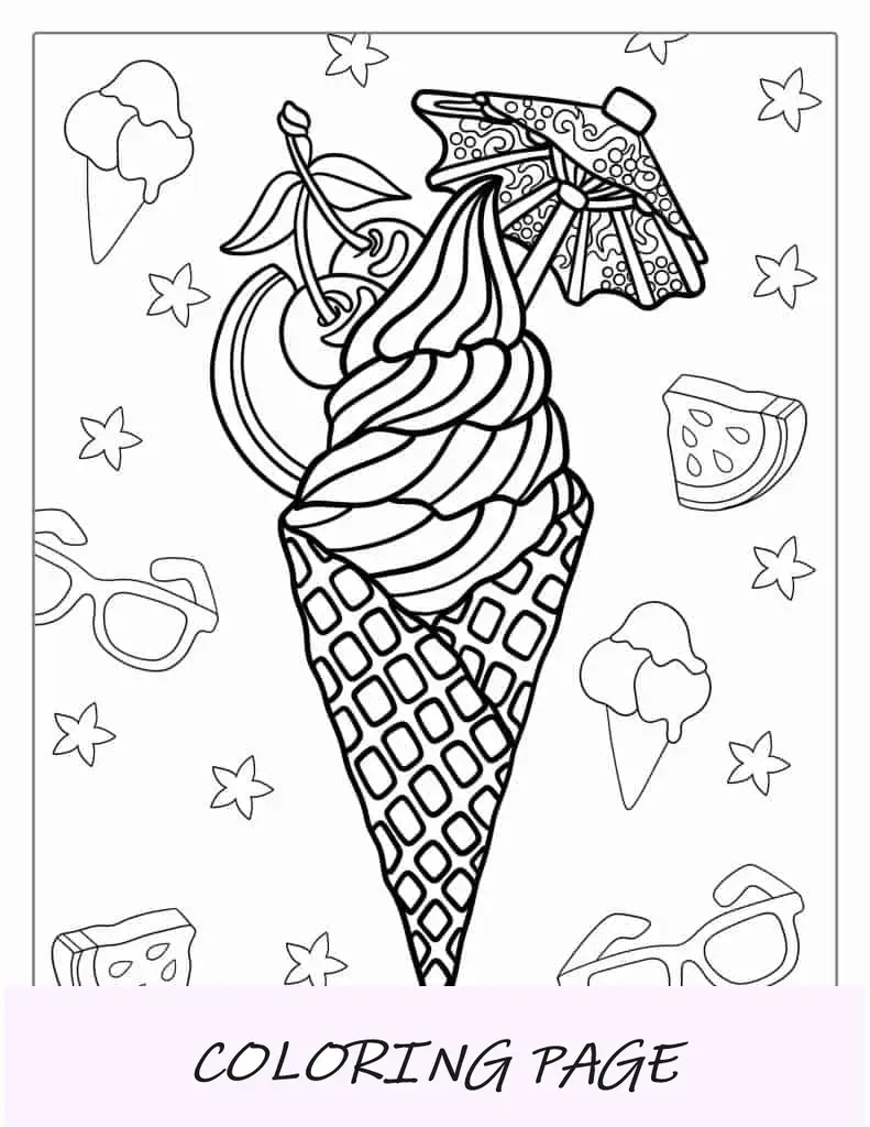 Sorvete cremoso em casquinha de waffle