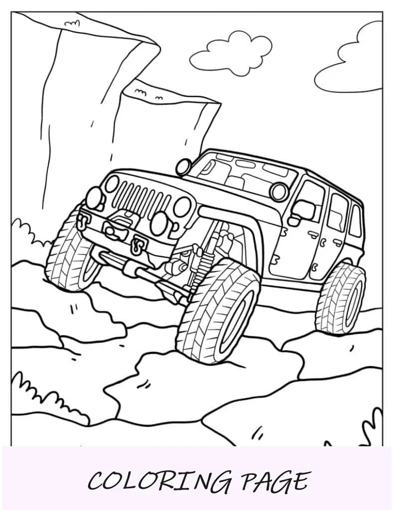 Jeep Evolution en camino rocoso