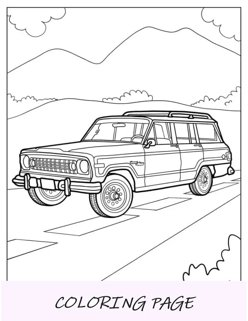 Jeep Grand Wagoneer en la carretera