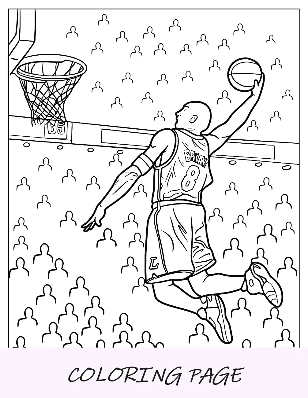 Kobe Bryant para colorear