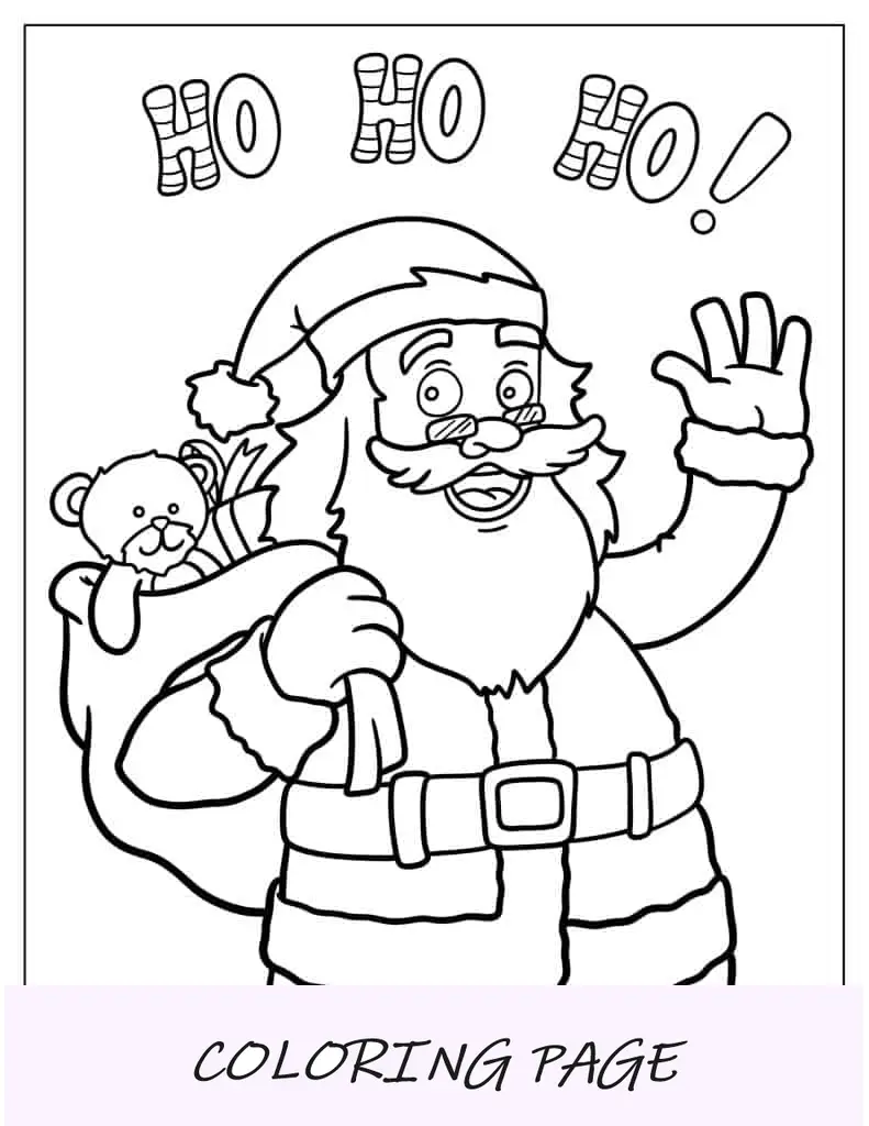 Papá Noel de aspecto alegre con trajes rojos y botas negras