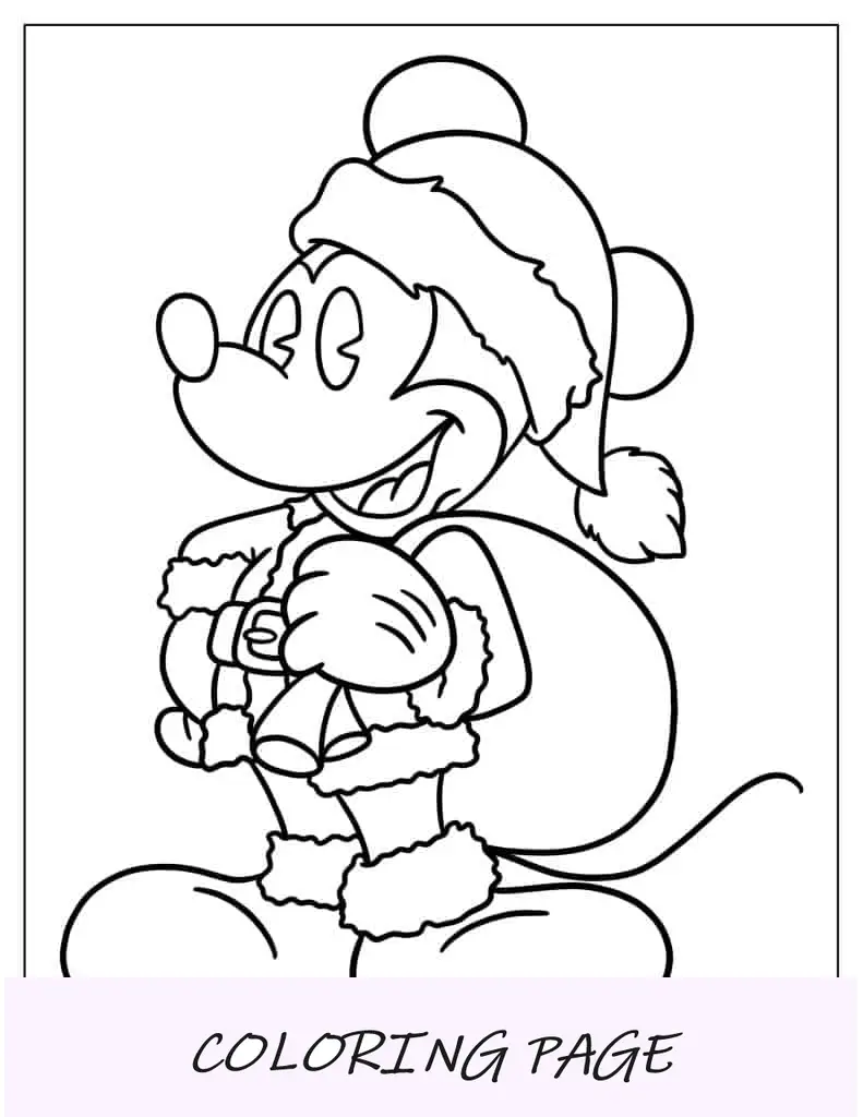 Hoja para colorear de la señora Claus y el señor Claus