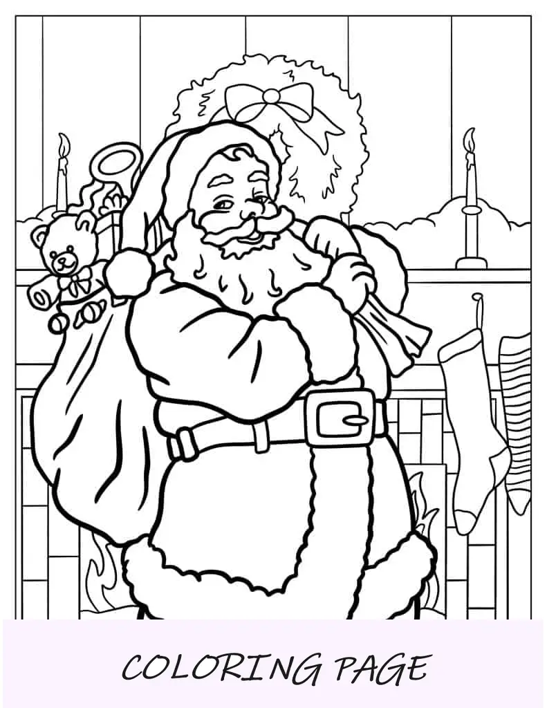 Papá Noel y renos volando alrededor del mundo la noche antes de Navidad