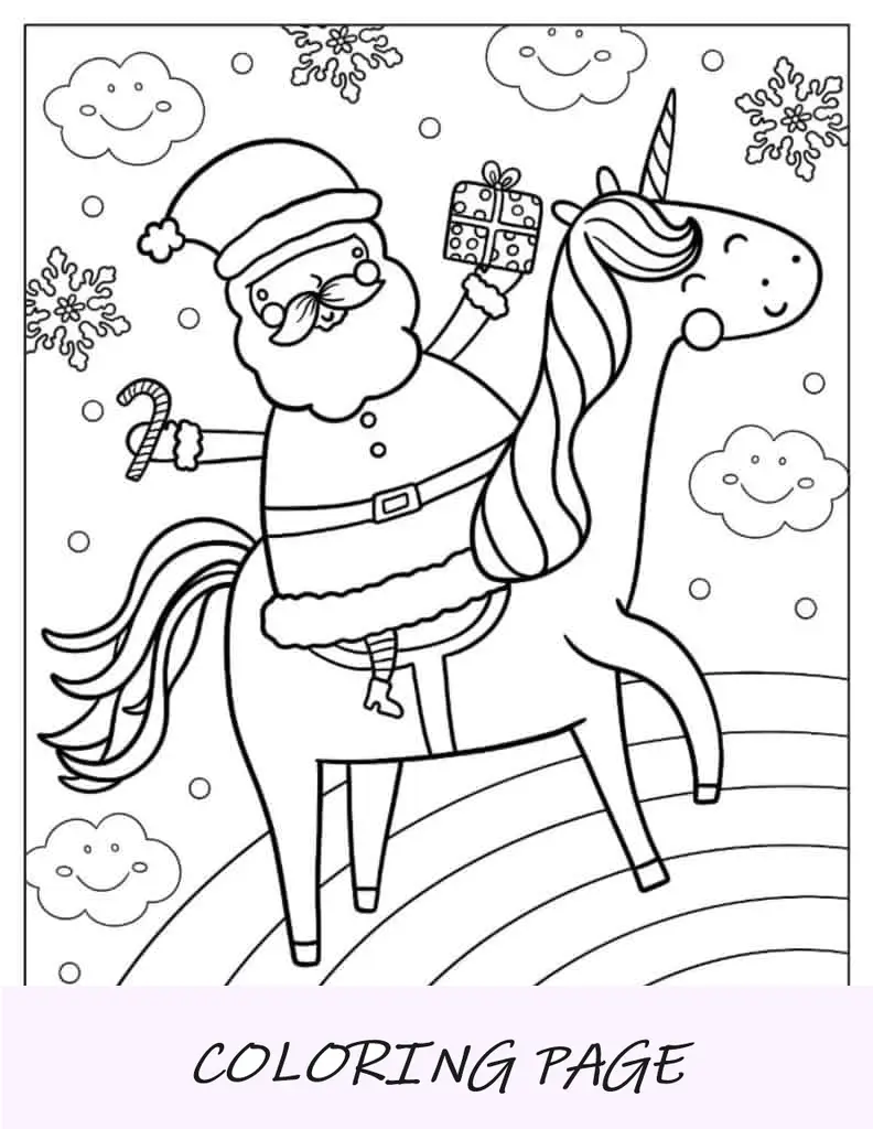 La Señora Claus Con Las Cocineras Al Horno Y Rudolph Para Colorear