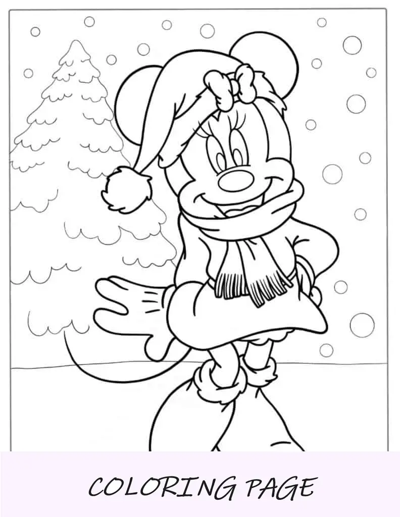 Dibujo para colorear de Papá Noel montando un unicornio