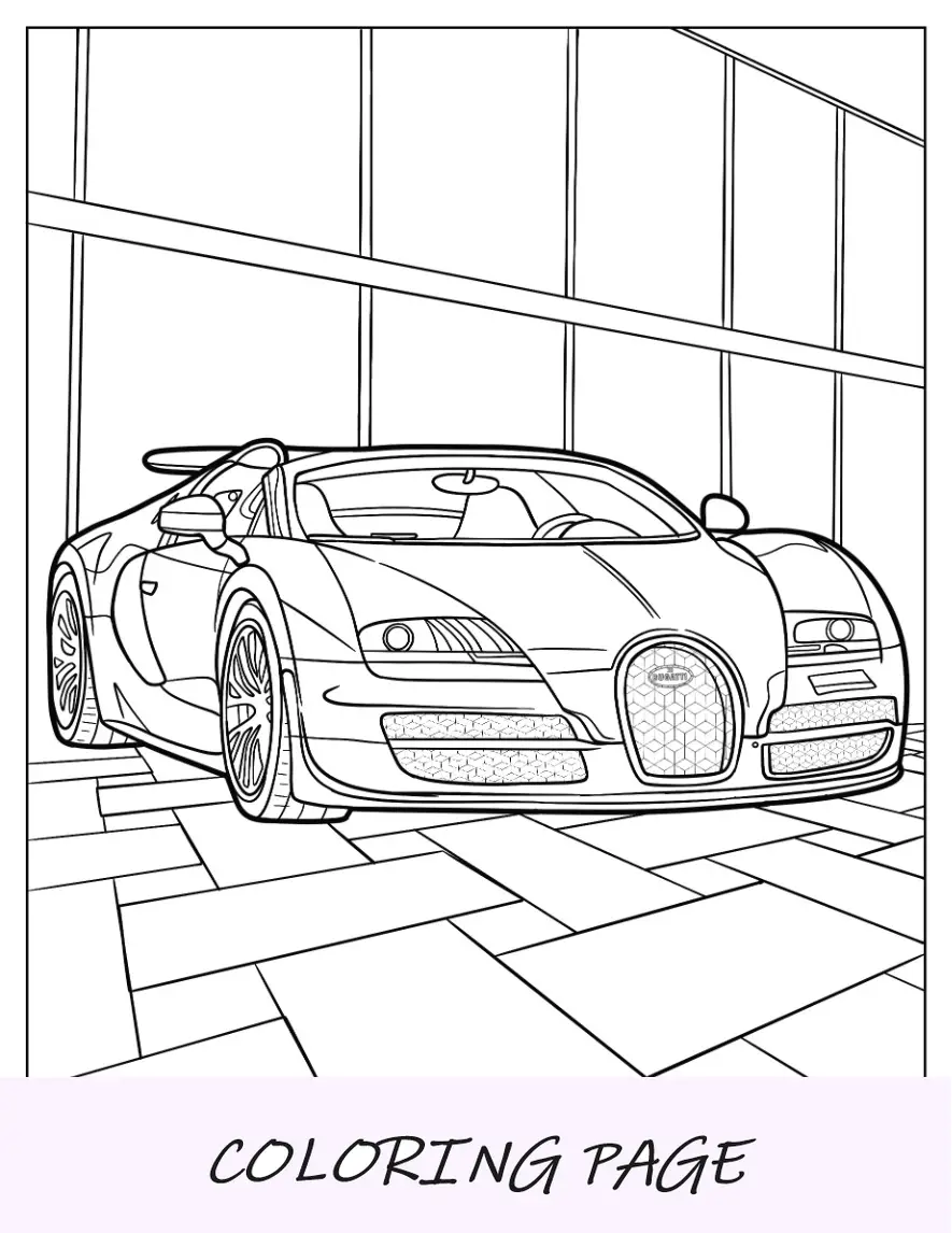 Desenho para colorir Bugatti Veyron Grand Sport Vitesse