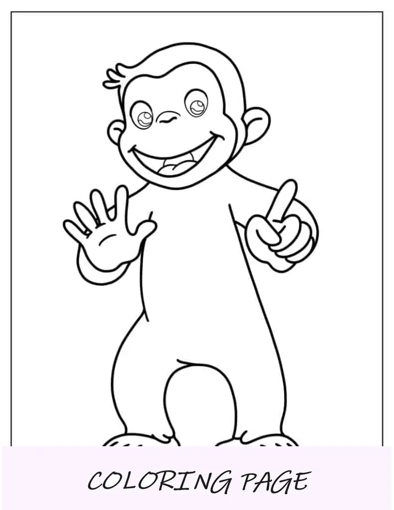 Esboço fácil do curioso George