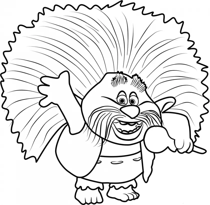 Trolls Coloring Pages Prince Gristle