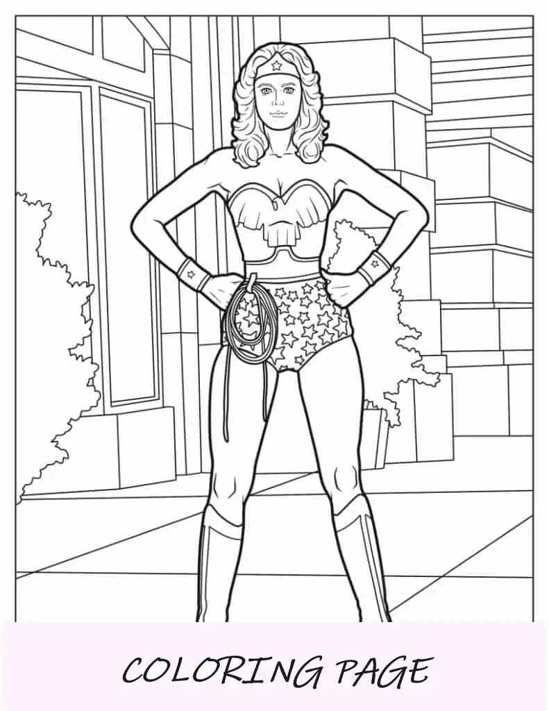 Lynda Carter como la Mujer Maravilla
