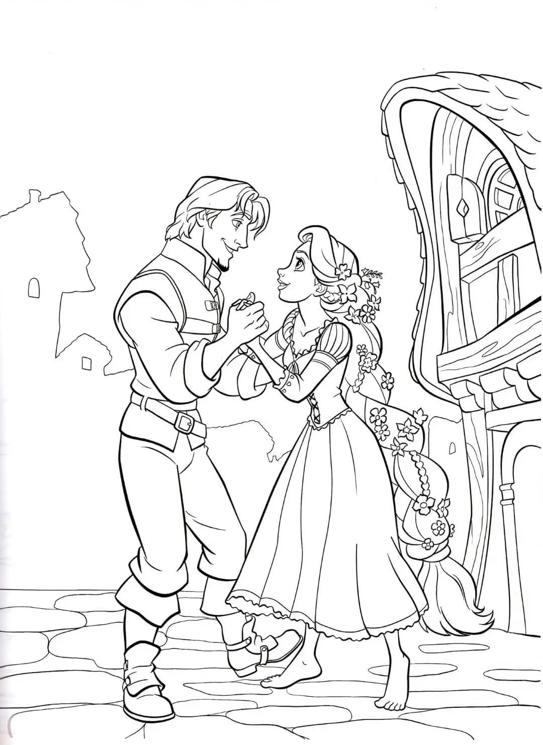 Rapunzel Disney Princess Coloring Pages