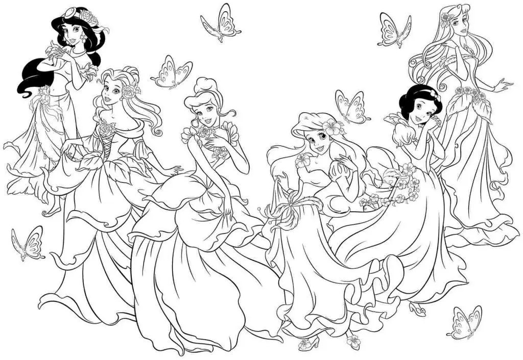Print Free Disney Princess Coloring Pages