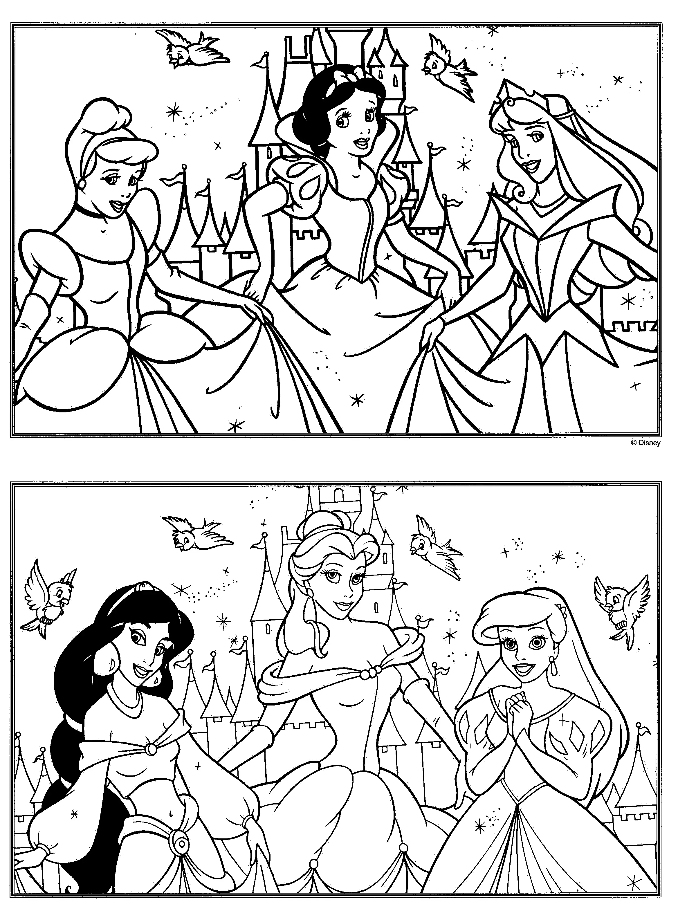 Jasmine Disney Princess Coloring Pages